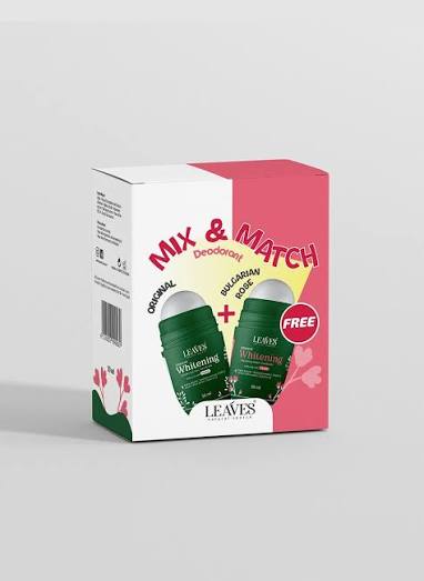 Leaves Advanced Whitening Antiperspirant Deodorant - Original & Bulgarian Rose