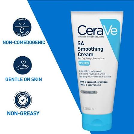 Cerave SA Salicylic Acid 10% Urea Smoothing Cream - 177ml
