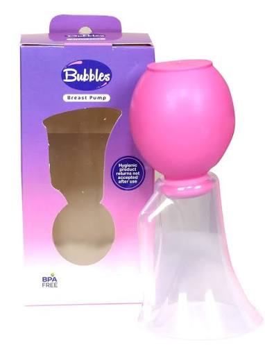 BUBBLES  MANUAL BREAST PUMP شفاط ثدي عادي