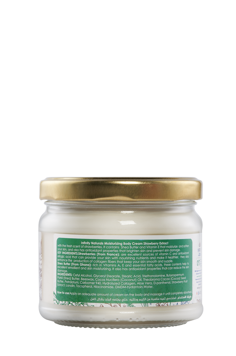 Infinity Moisturizing Body  Cream Strawberry Extract