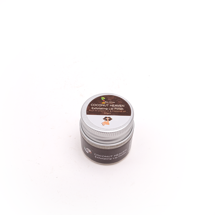 Raw African Lip Polish Exfoliating Coconut Heaven