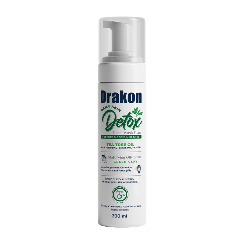 Drakon Detox  facial wash foam for oily & Combined  skin 200ml