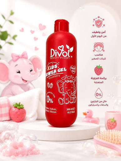 Divol Shower Gel  Strawberry 300 ml