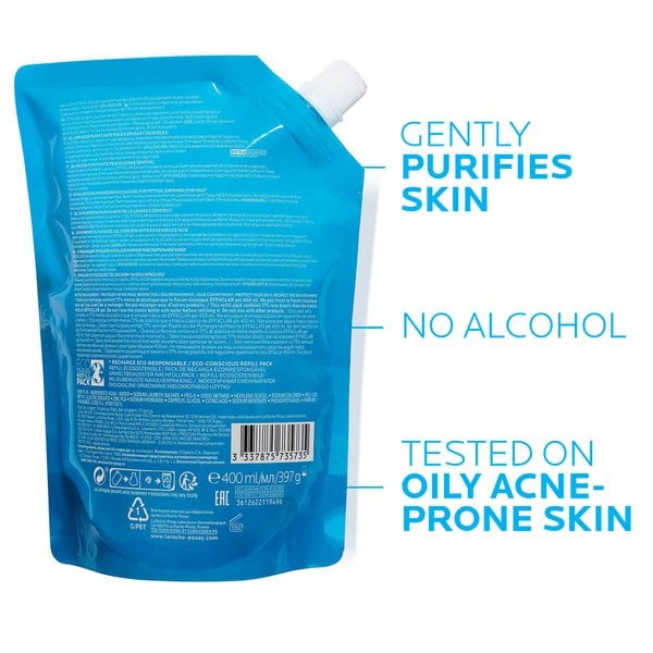La Roche-Posay Effaclar Microbiome Science Recharge Refill Foaming Gel - 400ml