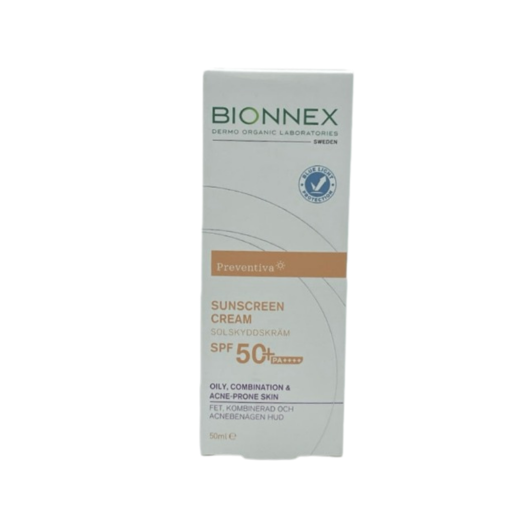 Bionnex Preventiva Sunscreen Cream SPF+50 Oily and Combination Acne-Prone Skin