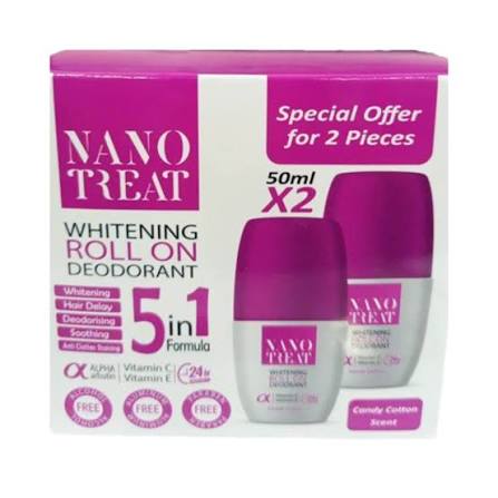 Nano-treat Whitening Deodorant Roll On Offer 1+1 Free