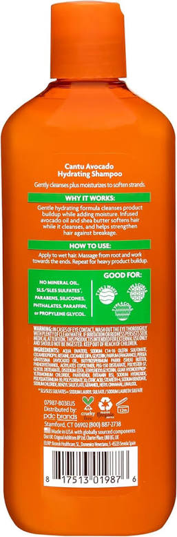CANTU AVOCADO SHAMPOO SALFATE FREE 400 ML