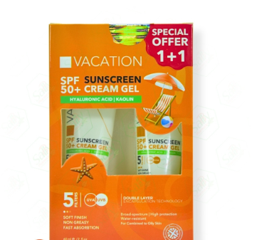 VACATION SUNSCREEN CREAM GEL SPF 50+ 60 ML1+1