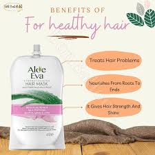 Aloe Eva Hair Mask Pouch With Aloe Vera & Silk Proteins 250 Gm