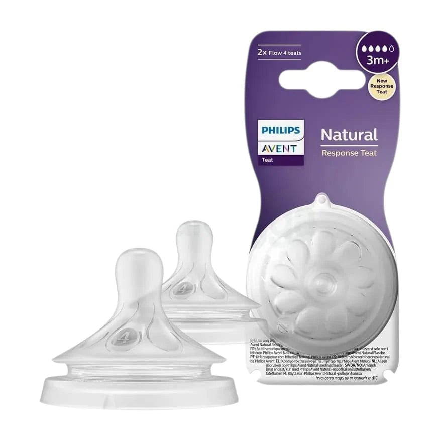 Philips Avent Natural Response Teat (3m+) - 2 Pcs
