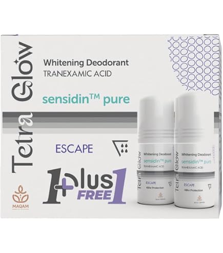 Tetra Glow Whitening Deodorant Roll On - Escape - Promo Pack (1+1)