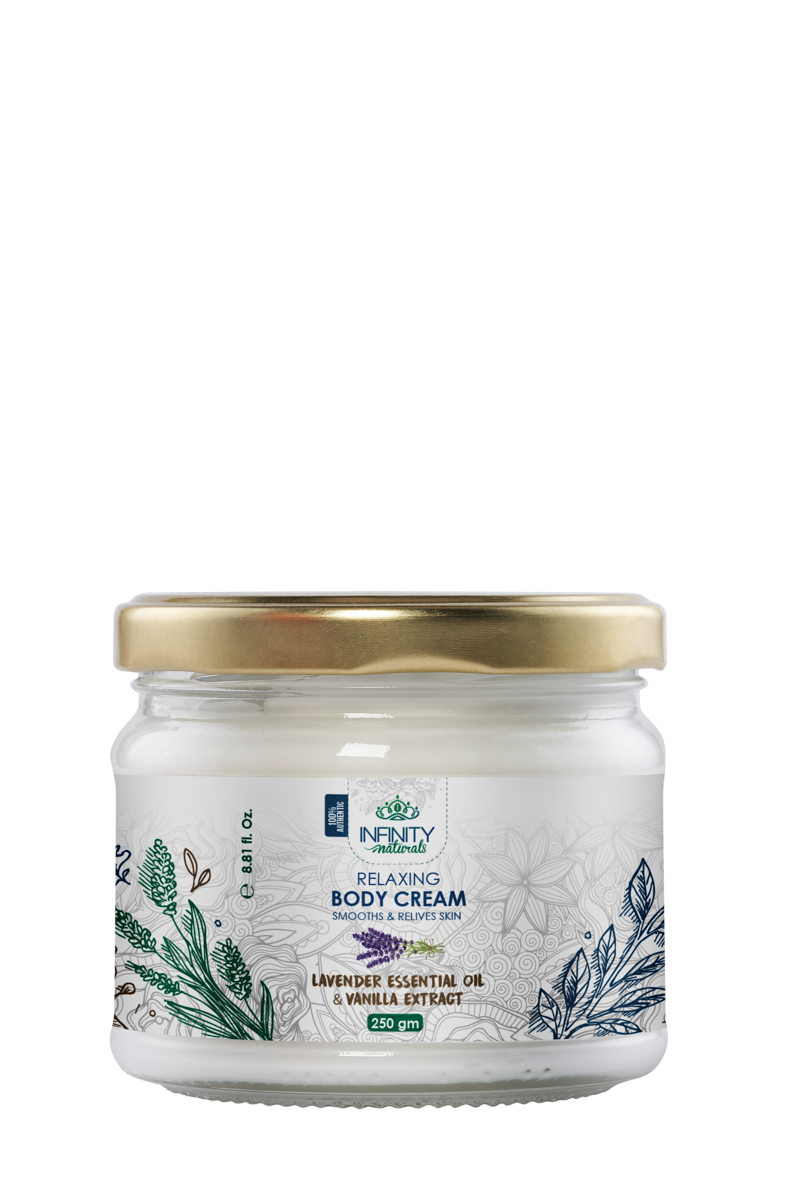 Infinity Relaxing Body Cream Lavender Essential Oil & Vanilla Extract