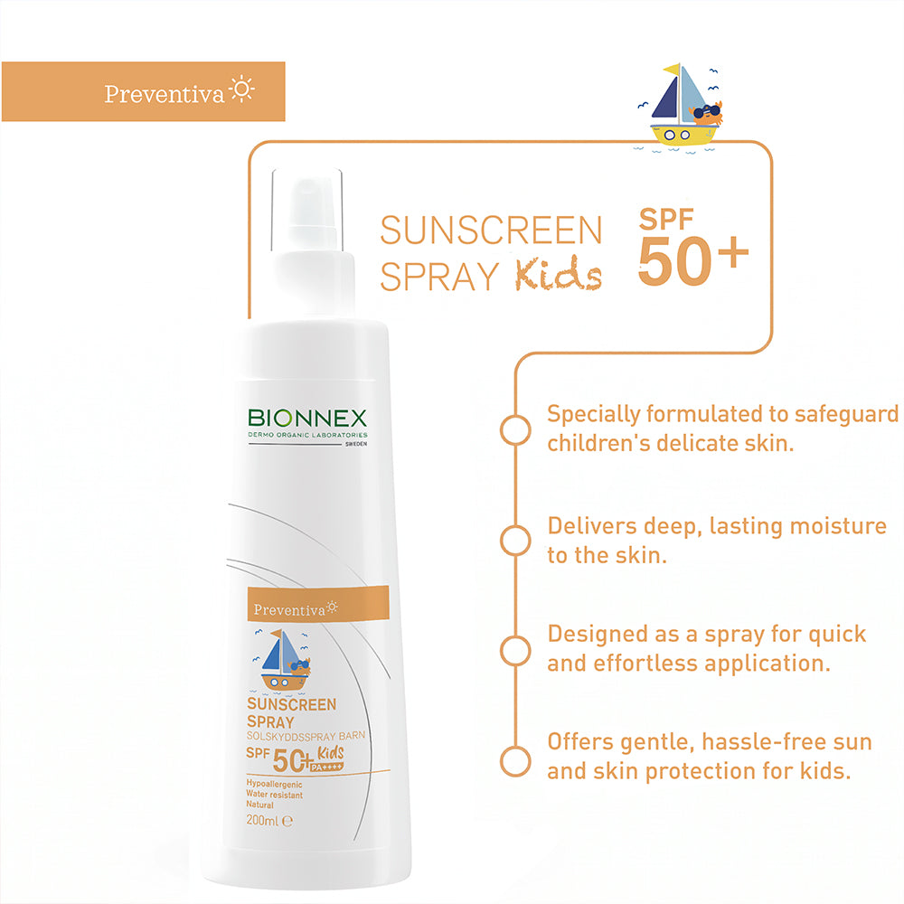 Bionnex Preventiva Sunscreen Spray SPF50+ For Kids