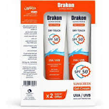 Drakon® Sunscreen gel Dry Touch SPF 50+ X2 Promo pack