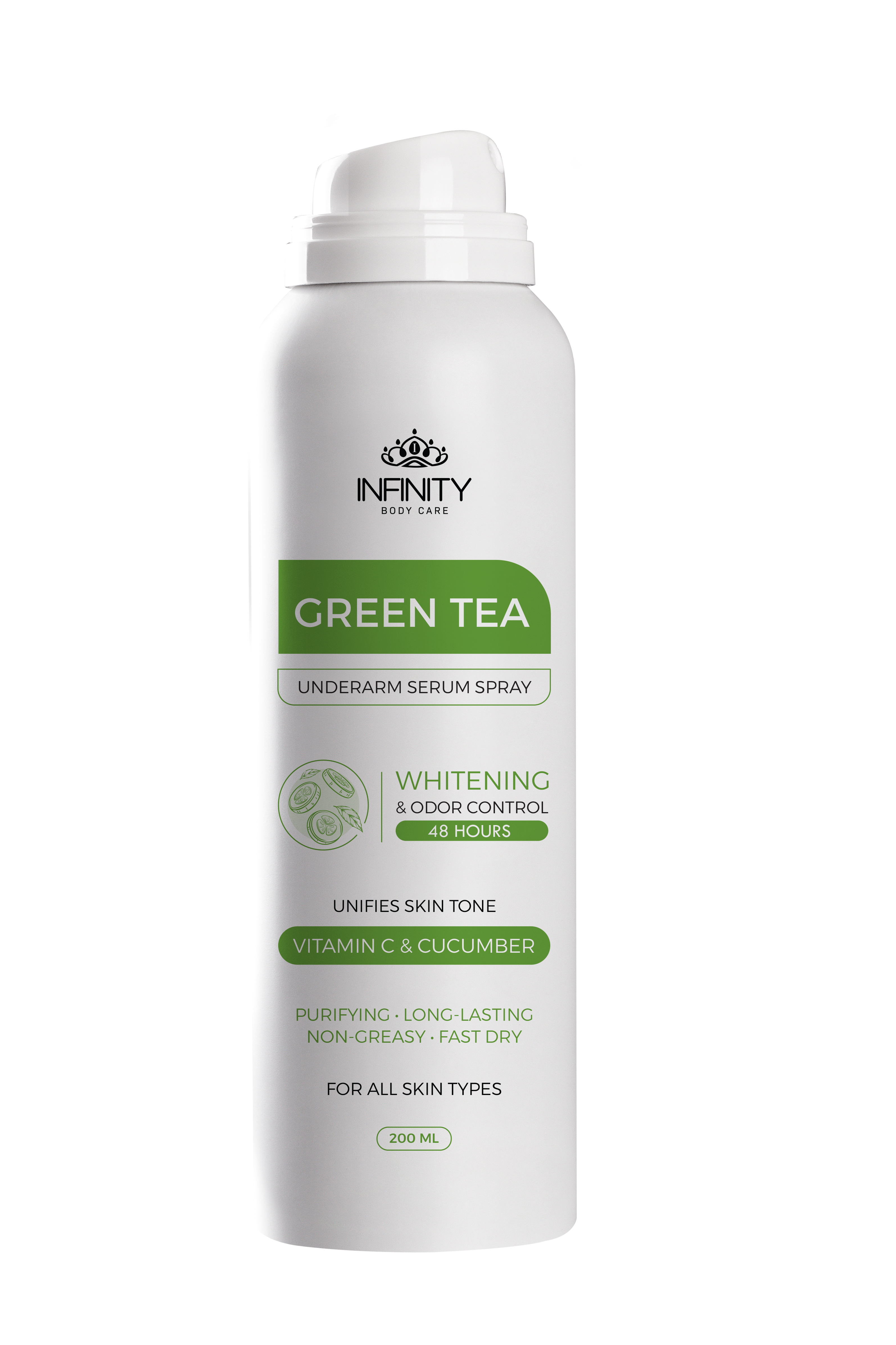 Infinity Underarm Serum Spray Cucumber - Green Tea