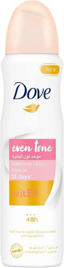 Dove Even Tone with Vitamin B3 48H Antiperspirant Deodorant Spray - 150ml