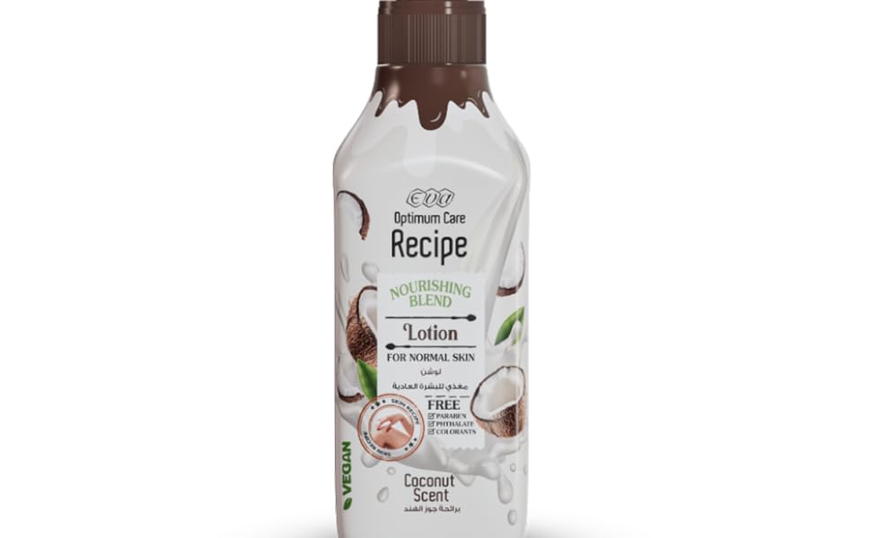 Eva Recipe Lotion For Normal Skin Coconut Scent 370 Ml