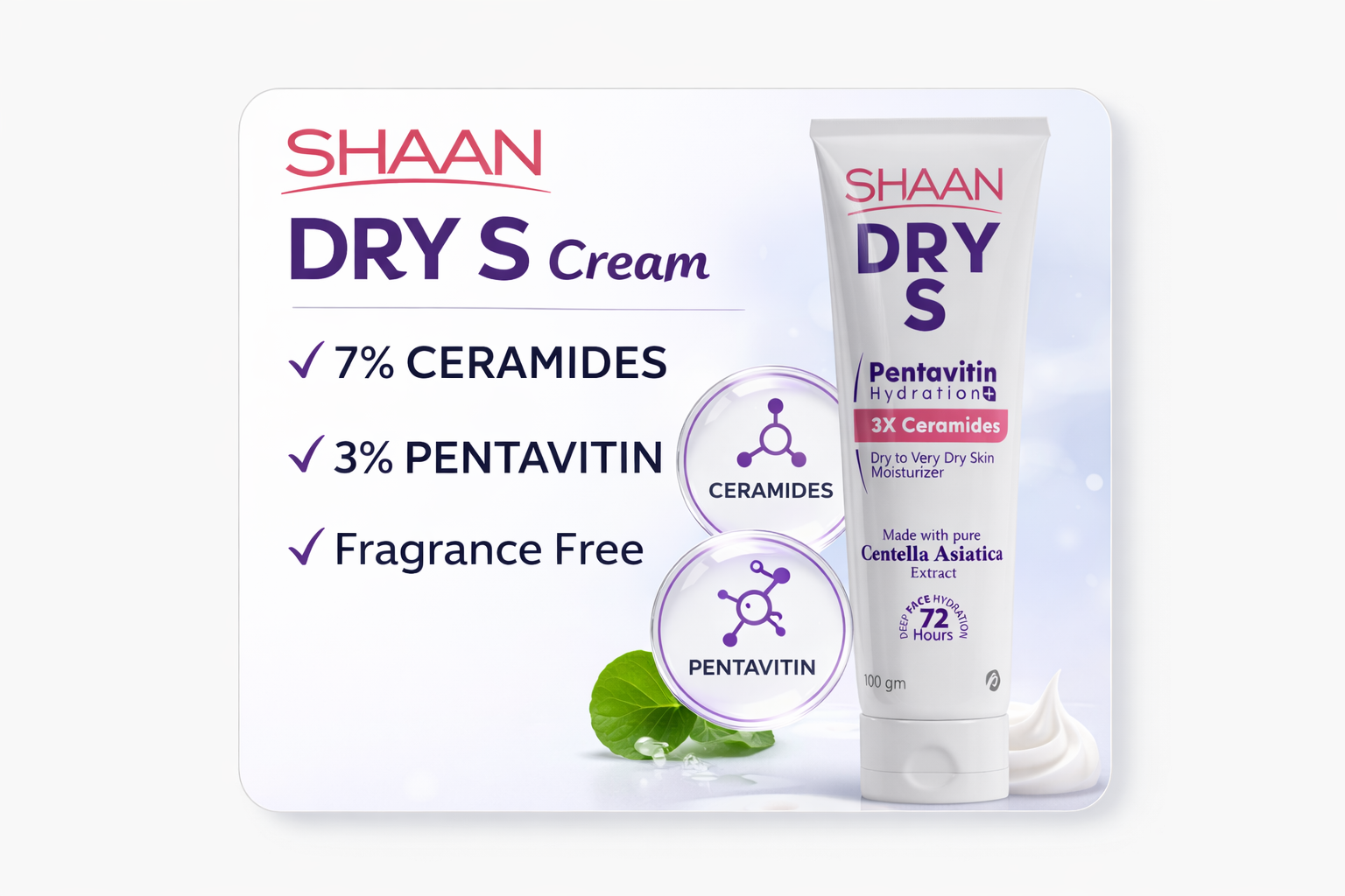 SHAAN Dry S Cream Fragrance Free For Dry Face