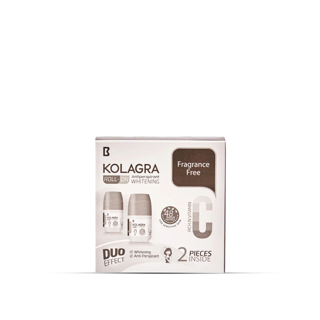 Kolagra whitening Roll on 2*1 promo pack 1+1 Fragrance Free