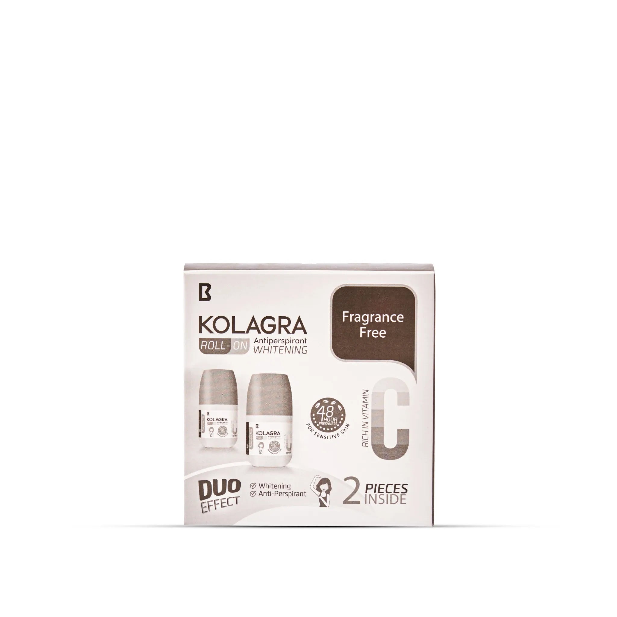 Kolagra whitening Roll on 2*1 promo pack 1+1 Fragrance Free