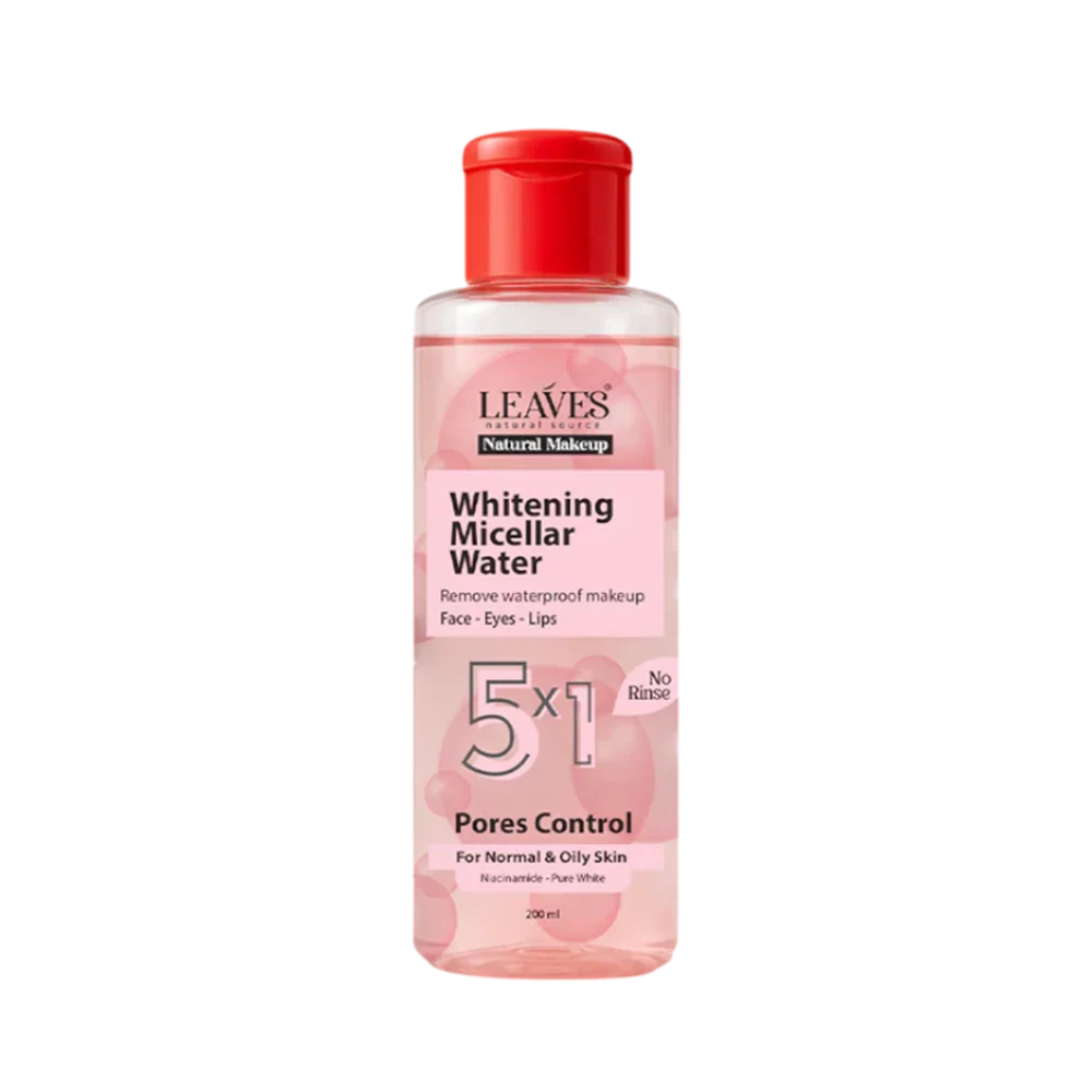 Leaves Pores Control-Micellar Water - 5×1 Natural Makeup Remover-Normal & oily skin