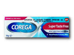 Corega Super Taste Free Denture Fixative Cream - 40g