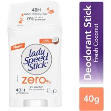 Lady Speed Stick Zero% 48H Fresh Coconut Deodorant Stick - 40gm