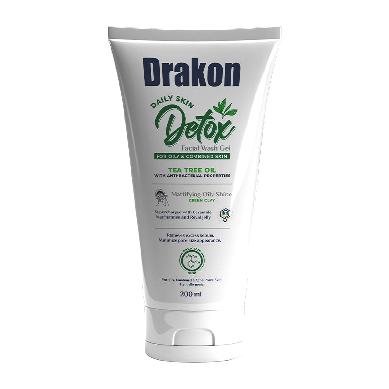 Drakon Detox  facial washGel for oily & Combined  skin 200ml
