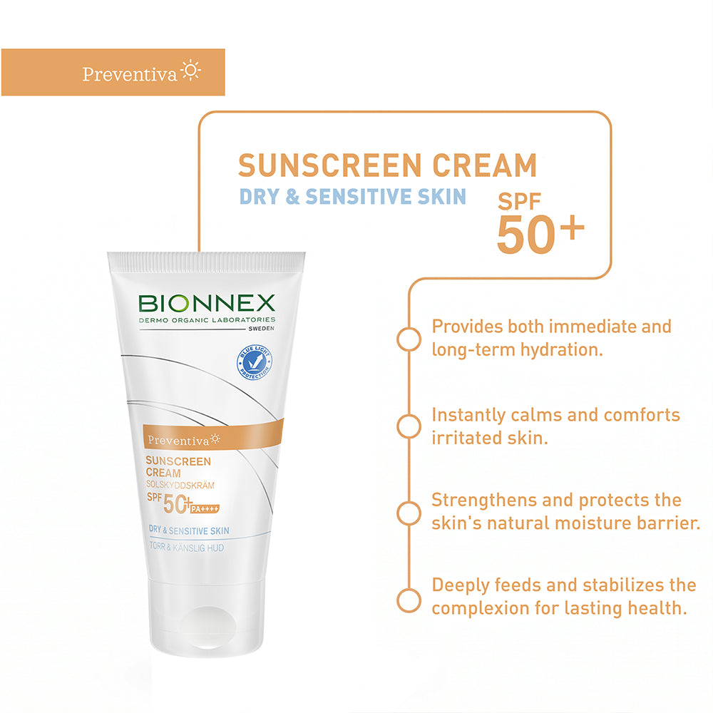 Bionnex Sunscreen Cream 50+ for Dry & Sensitive Skin
