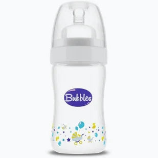 BUBBLES CLASSIC FEEDING BOTTLE 180 MLبيبرونه بدون