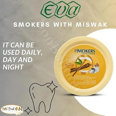 Eva Smokers Cleansing Tooth Powder With Miswak 40 Gm