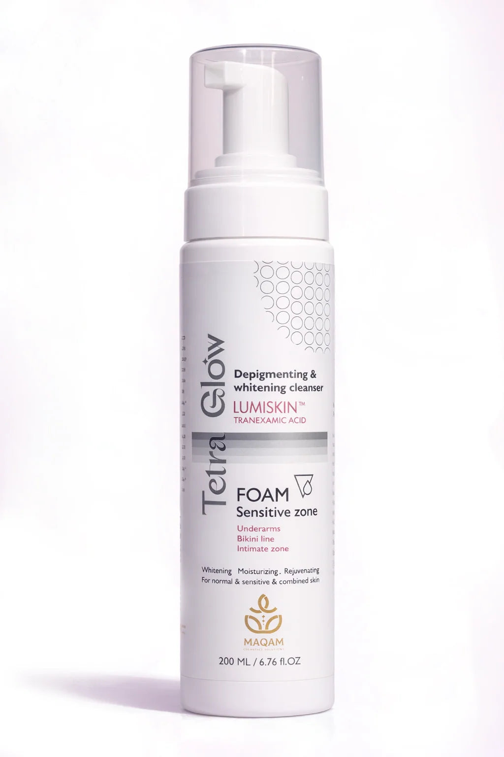 Tetra Glow Sensitive Zone Whitening Foam (200 ml)