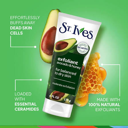 ST.IVES  AVOCADO SCRUB 170 GM