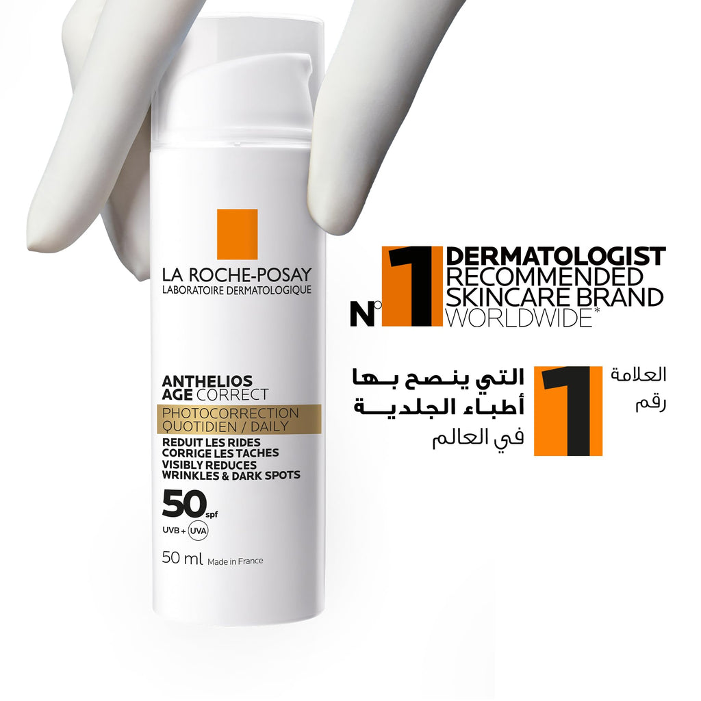 La Roche Posay Anthelios Age Correct SPF 50+ Anti Ageing Invisible Sunscreen - 50ml