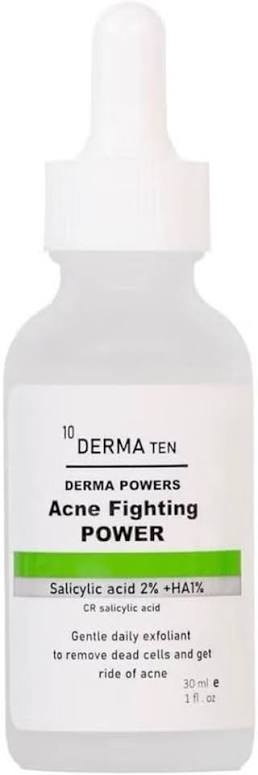 Derma10 Acne fighting power serum Salicylic acid 2%+HA