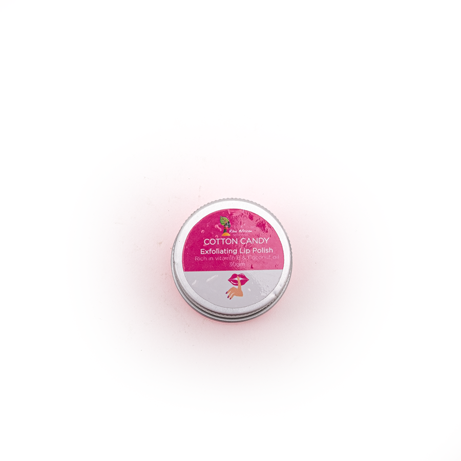 Raw African Lip Polish Exfoliating Cotton Candy