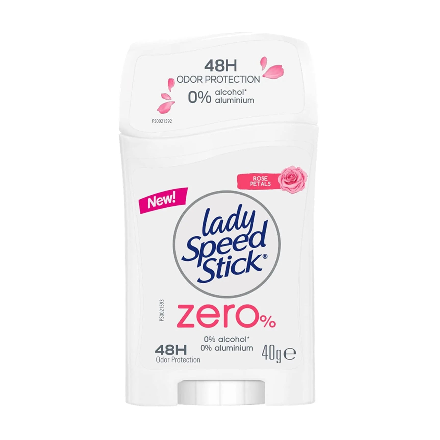 Lady Speed Stick Zero% 48H Rose Petals Deodorant Stick - 40gm