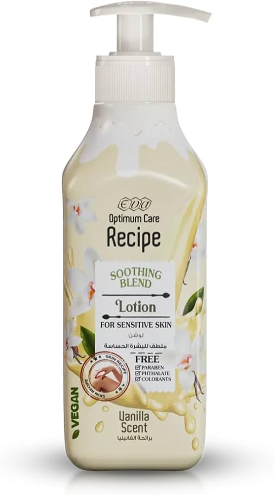 Eva Recipe Lotion For Sensitive Skin - Vanilla Scent 370 Ml