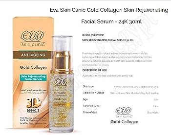 Eva Skin Clinic Anti-Ageing Gold Collagen Skin Rejuvenating Facial Serum 30 Ml