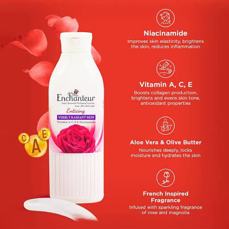 Enchanteur MoistureSilk Enticing Perfumed Body Lotion 250 ml