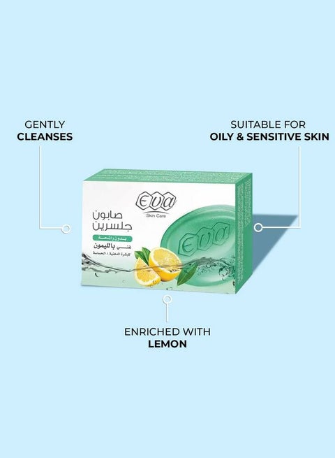 Eva Glycerin Soap Enriched With Lemon For Oily / Sensitive Skin 120 Gm