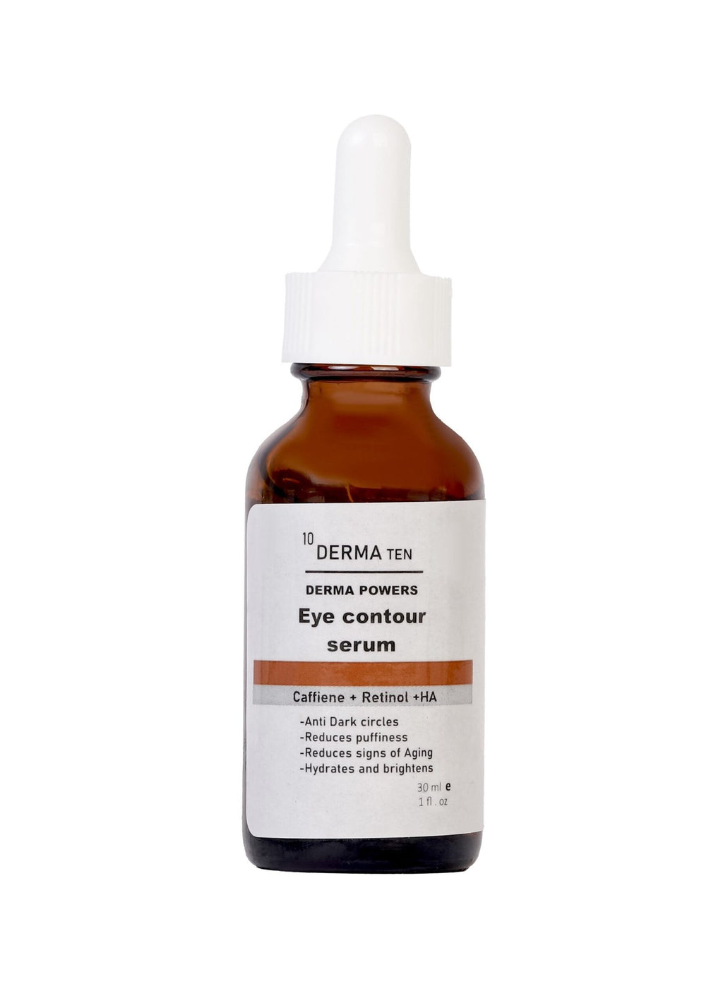 Derma10 Eye Contour serumCaffeine 5% + Retinol+ HA