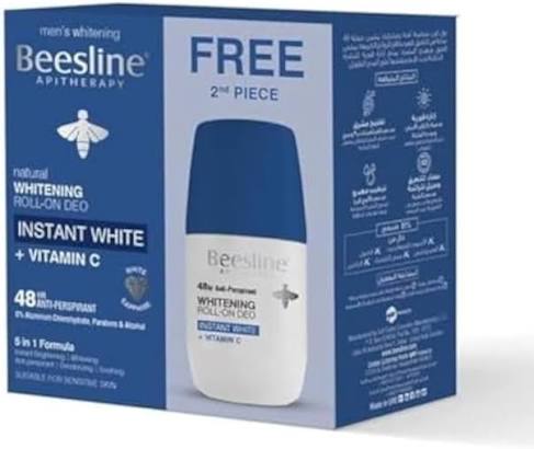 Beesline Whitening Roll-On Deo - Instant White - Vitamin C (1+1 Free)