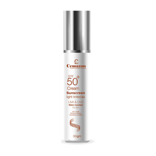 Cemazon sunscreen light tinted CREAM SPF50+