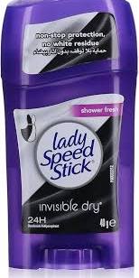 Lady Speed Stick Shower Fresh Invisible Dry Deodorant Stick - 40gm
