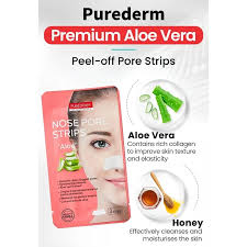 Purederm Nose Pore Strips Aloe 3 Strips