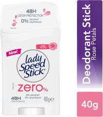 Lady Speed Stick Zero% 48H Rose Petals Deodorant Stick - 40gm