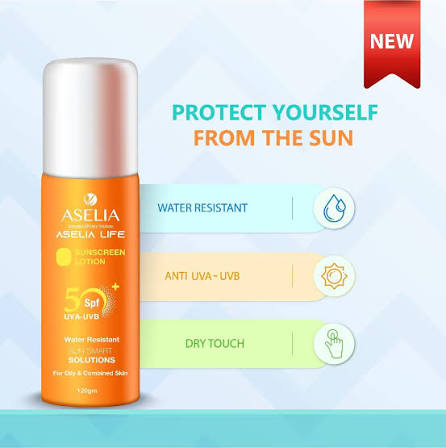 Aselia Sunscreen Lotion 120 gm