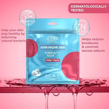 Eva Skin Clinic Acne-Prone Skin Sheet Mask ( 3 sheet Masks )
