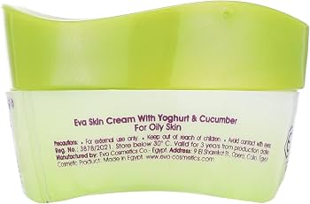 Eva Skin Care Cream With Yoghurt And Cucumber For Oily Skin 50 Gm